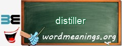 WordMeaning blackboard for distiller